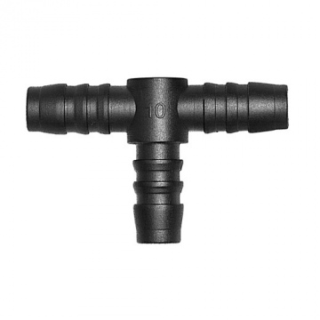 Tee connector 10mm, T-0010