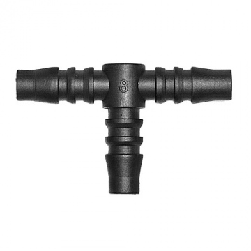Tee connector 8mm, T-0008