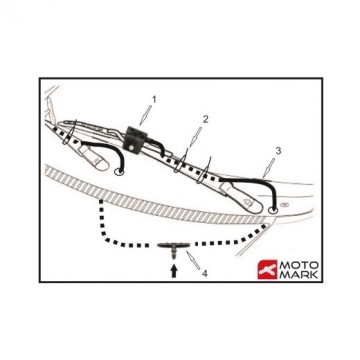 Windscreen wiper spray nozzles kit, D-0004